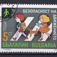 Bulgarien, 1989, Mi. 3805, Verkehrssicherheit, 1 Briefm., gest.