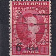Bulgarien, 1924, Zar Boris, Wertüberdruck, 1 Briefm., gest.