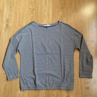 Cecil Pullover, langarm T-Shirt, Größe M, Blau-Weiß gestreift, Neuwertig