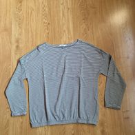 Cecil Pullover, langarm T-Shirt, Größe M, Grün-Weiß gestreift, Neuwertig