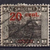Saargebiet gestempelt Michel 74A