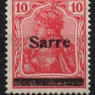 Saargebiet postfrisch Michel 6