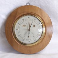 Scholz Wetterstation - Barometer & Thermometer braun Holz - Top Zustand