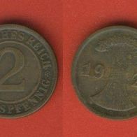 2 Reichspfennig 1924 D