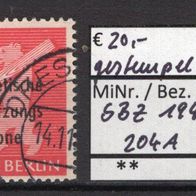 SBZ 1948 Freimarken: Alliierte Besetzung - Berlin und Brandenburg MiNr. 204 A gest.