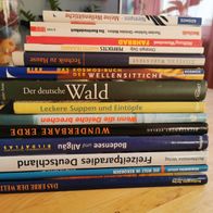 14 verschiedene Bildbände und Sachbücher