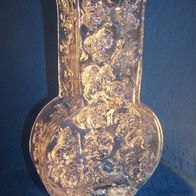 Bubble Pressglas-Vase, 60/70er Jahre