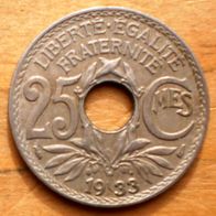 25 Centimes 1933 Frankreich