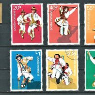 Rumänien 1977 " Volkstanz Mi 3474 - 3479 kompletter Satz ° Gestempelt RO Tanz