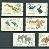 Rumänien 1964 " Zoo Bukarest Mi 2330 - 2337 kompletter Satz ° Gestempelt RO Tiere