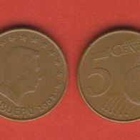 Luxemburg 5 Cent 2002