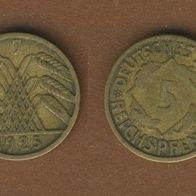 5 Reichspfennig 1925 J