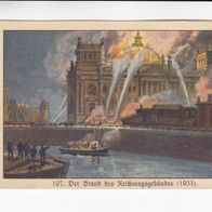 Homann Deutsche Geschichte Der Brand des Reichstagsgebäude 1933 # 197