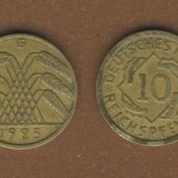 10 Reichspfennig 1925 G