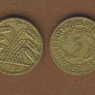 5 Reichspfennig 1925 F