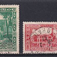 Algerien, 1936, Gebäude, 2 Briefm., gest.