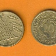10 Reichspfennig 1932 E