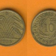 10 Reichspfennig 1935 D