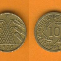 10 Reichspfennig 1935 F