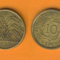10 Reichspfennig 1935 J