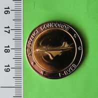 Echt gut erhaltene Medaille Concorde, Technikmuseum Sinsheim