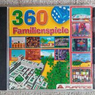 CD mit 360 Familienspiele für Windows 98 bis 7
