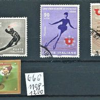 Italien 1966 " Wintersport Meisterschaft Universiade Mi. 1198-1200 Satz Gestempelt °