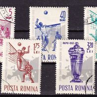 Rumänien MiNr. 2184-88 Volleyball-EM kpl. gest. M€ 1,00 #893