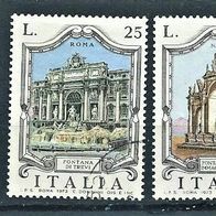 Italien 1973 " Berühmte Brunnen Mi. 1424-1426 kompl. Satz Gestempelt Sondermarken