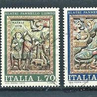 Italien 1975 " Weihnachten Mi. 1513 - 1515 kompl. Satz Gestempelt °