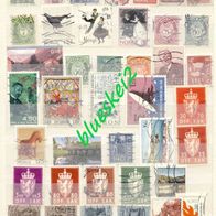 Briefmarken Norwegen ca 40 - Konvolut Lot (0016)