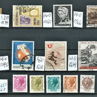 Italien 1960er 62/64/65/66/67/68 " 11er Lot Marken zwischen Mi.1134 - 1267 Gestempelt