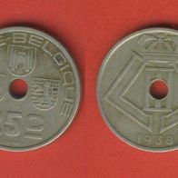 Belgien 25 Centimes 1938 Belgie - Belgique