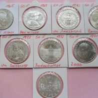 Österreich 1965 - 1972 50 Schilling Silber