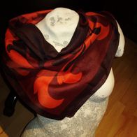 Tuch braun rot Muster edel