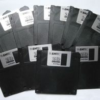 33 Disketten 3,5" 1,44 MB HD mit Aufkleber formatiert (829)