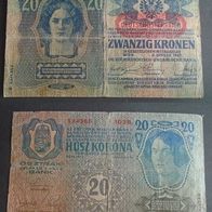 Banknote Österreich - Ungarn / K.u.K. : 20 Kronen 1913