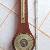 schlanke Wetterstation - Barometer Hygrometer Thermometer auf Holz