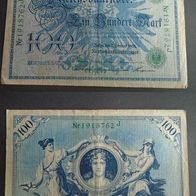 Banknote Deutsches Reich: 100 Mark 1908 - Grüner Spiegel