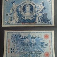 Banknote Deutsches Reich: 100 Mark 1908 - Roter Spiegel - Top Erhaltung