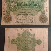 Banknote Deutsches Reich: 50 Mark 1910