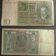Banknote Deutsches Reich: 10 Mark 1929