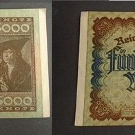 Banknote Deutsches Reich: 5000 Mark 1922
