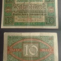 Banknote Deutsches Reich: 10 Mark 1920
