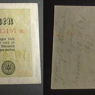 Banknote Deutsches Reich: 10 Millionen Mark 1923 mit Beschriftung auf Rückseite # 2