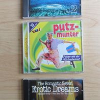 3x CD, Erotic Dreams, Putzmunter, Sound Effects, super Zustand
