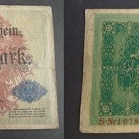 Banknote Deutsches Reich: Darlehnenskassenschein 50 Mark 1914
