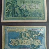 Banknote Deutsches Reich: 5 Mark 1904