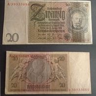Banknote Deutsches Reich: 20 Reichsmark 1929