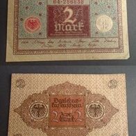 Banknote Deutsches Reich: Darlehnenskassenschein 2 Mark 1920 Typ 2